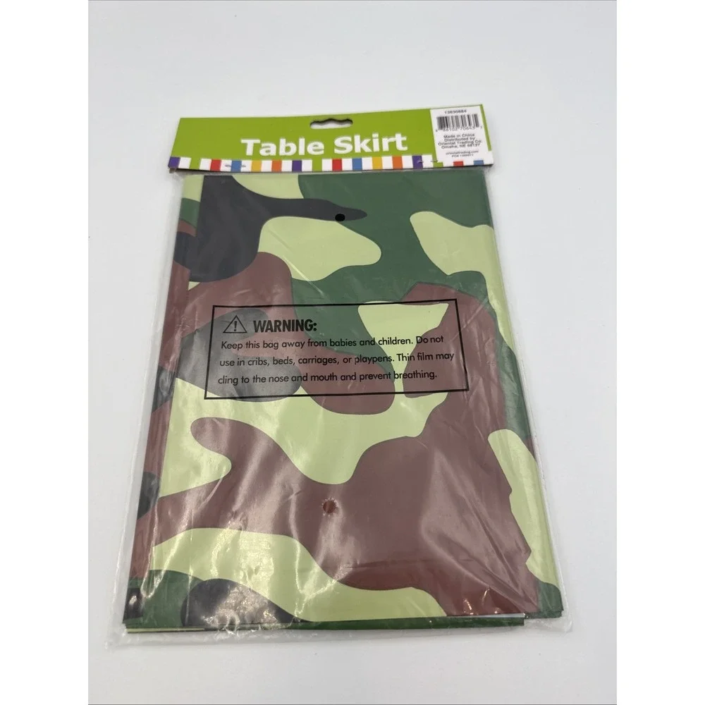Camouflage Plastic Tablecloth, Party Supplies, 1 Piece
